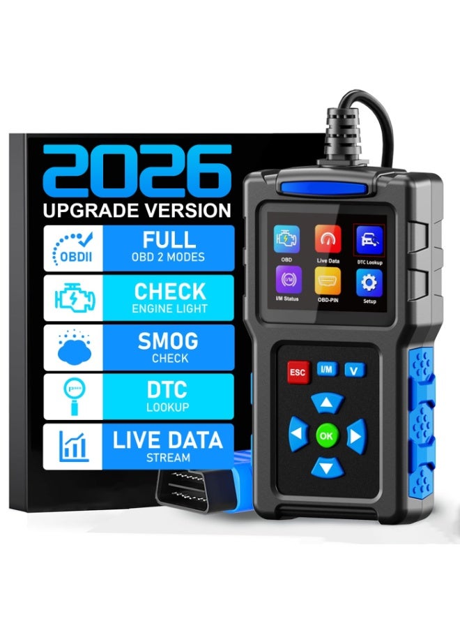 سوبر 5 جهاز فحص أعطال السيارات T200 OBD2، قارئ أكواد OBDII، قارئ أكواد فحص محرك السيارة مع خاصية إعادة الضبط وفحص جاهزية نظام الفحص، أداة فحص تشخيصية احترافية لجميع السيارات المصنعة بعد عام 1996 - Image 1